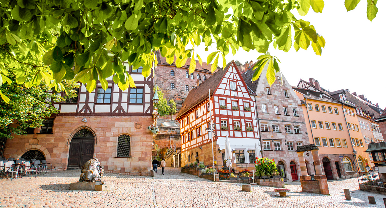 Charmante Altstadt in Nürnburg